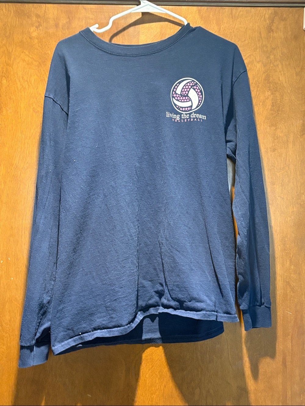 Living the Dream Navy Long Sleeve Volleyball Tee